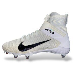 Nike Alpha Menace Elite 2 DT Detachable White Mens Football Cleats Size 11 NEW